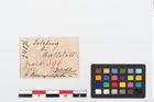 Etikett zu Goldröhrchenperlen (NHMW-PRAE-024876)